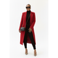 Long Wool Blend Button Winter Overcoat