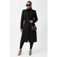 Long Wool Blend Button Winter Overcoat