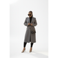 Long Wool Blend Button Winter Overcoat