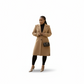 Long Wool Blend Button Winter Overcoat