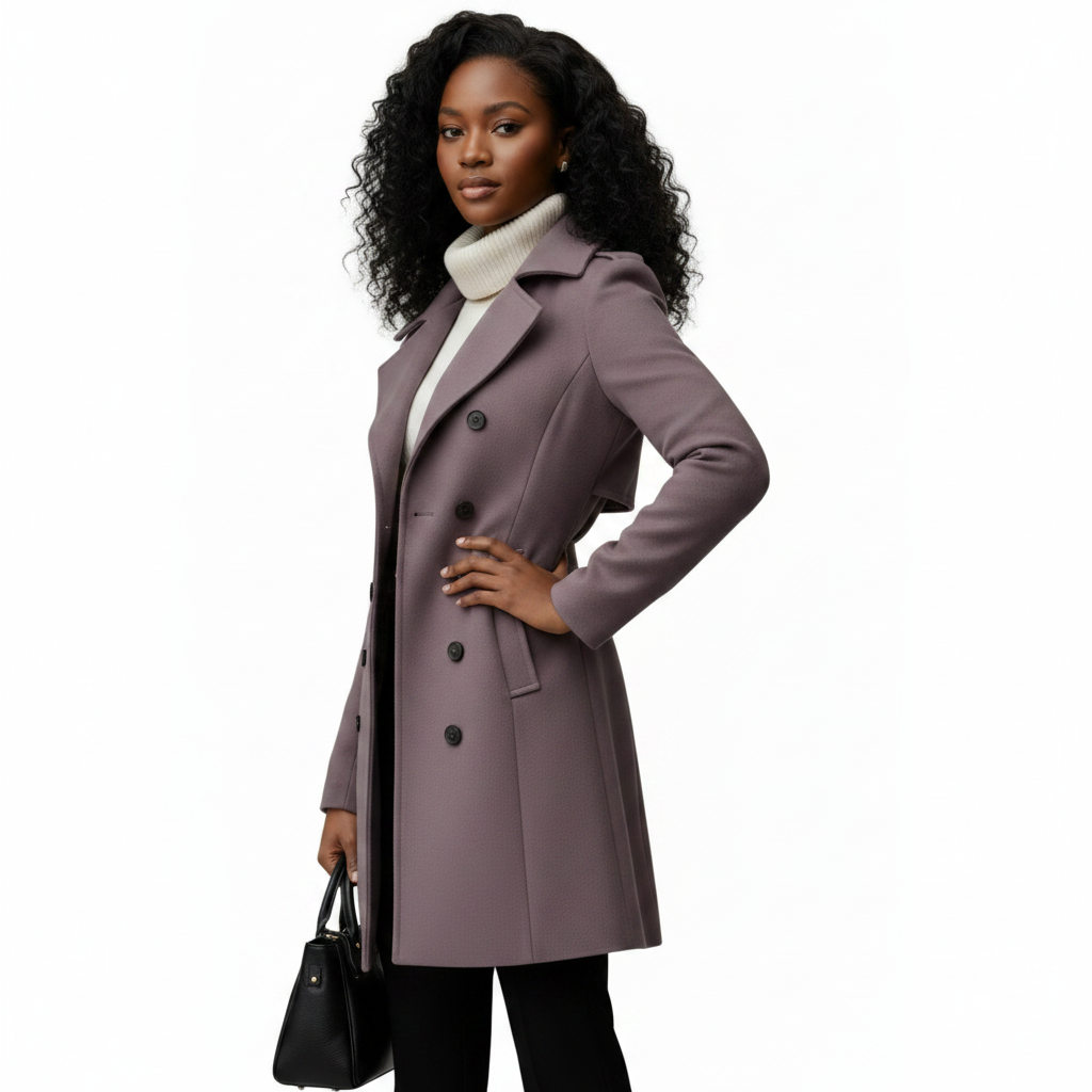 Double Breasted Elegant Winter Trench Coat