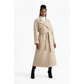 Double Breasted Winter Long Belted Trench Coat