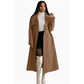 Double Breasted Winter Long Belted Trench Coat