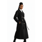 Double Breasted Winter Long Belted Trench Coat