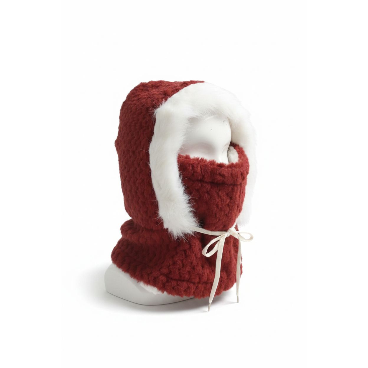Winter Faux Fur balaclava Hood