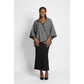 Plaid Blanket Open-Front Poncho Shaw