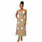 3D Flower Sleeveless Sling Dress