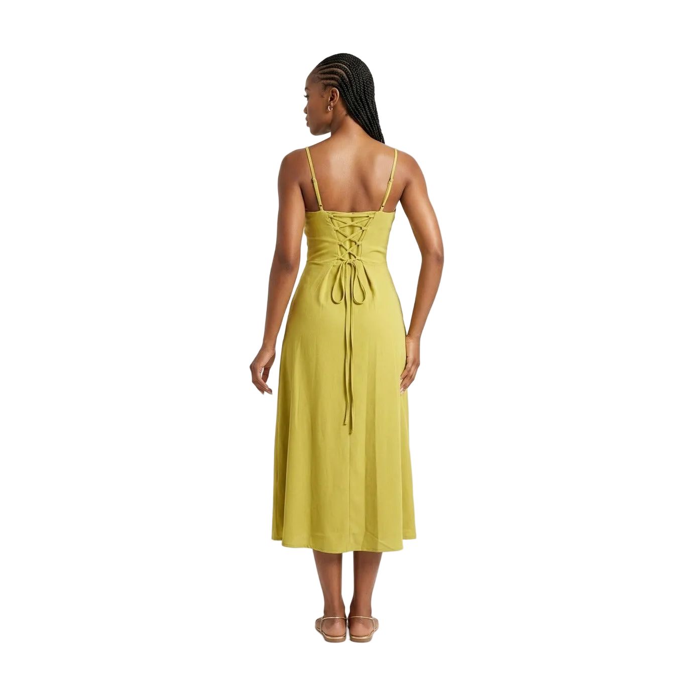 3D Flower Sleeveless Sling Dress