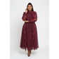 Plus Size Flowy Multi-frill Maxi Dress