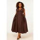 V-neck Skater Dress featuring Side Corset Details and Bows