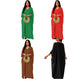V-neck Batwing Sleeve Slit Kaftan Dress