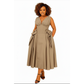 V-neck Skater Dress featuring Side Corset Details and Bows