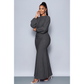 Elegant Mermaid Hem Bodycon 2 Piece Set