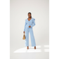 Long Sleeve Button Shirt and Flare Pants Set