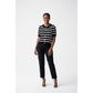 Striped Knitted Cardigan Sweater