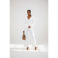 Long Sleeve Button Shirt and Flare Pants Set