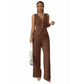 Elenzga Sleeveless Vest and Pants Suit Set
