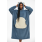 Winter Teddy Themed Blanket Hoodie