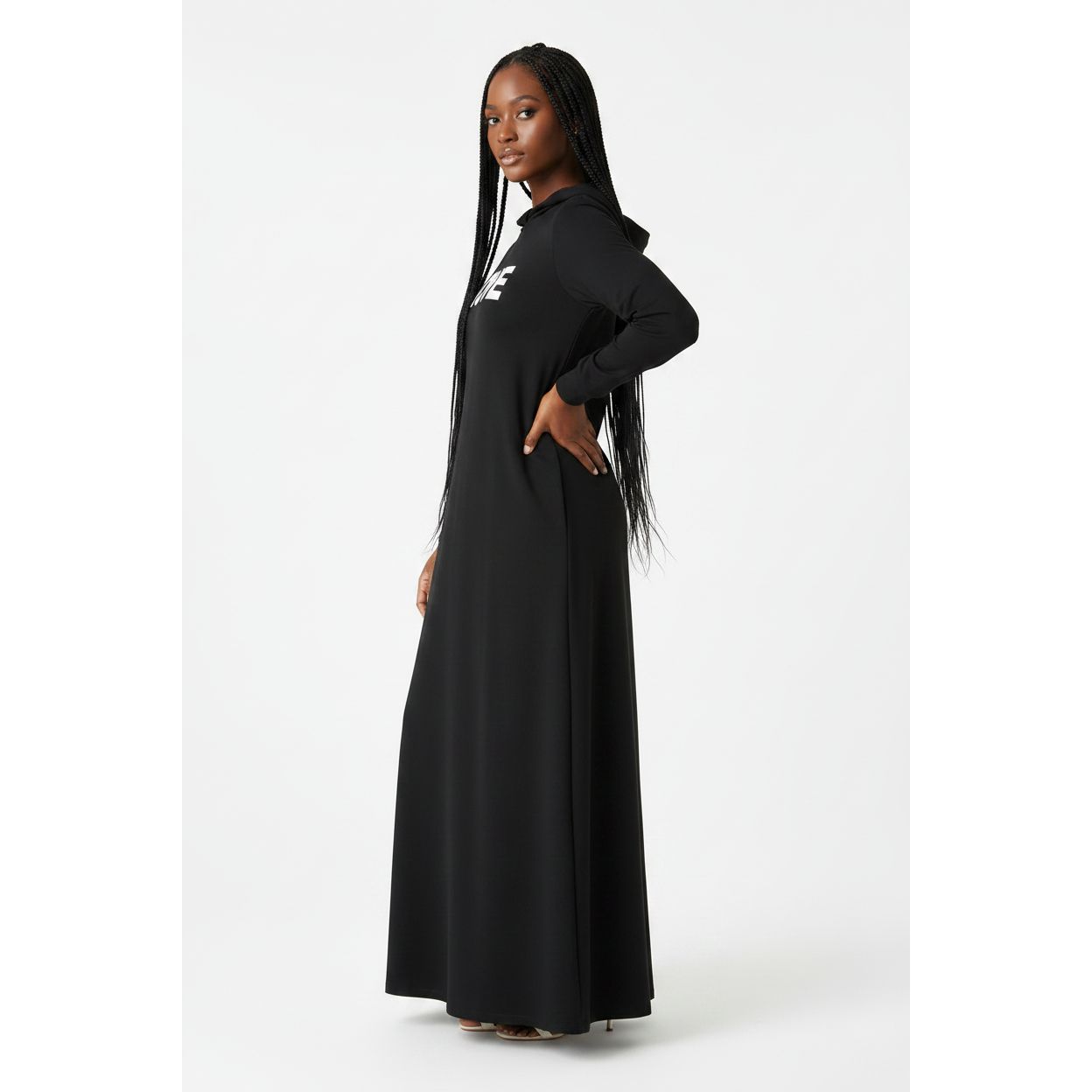 Oversized Cozy Fleece Lounge Dress