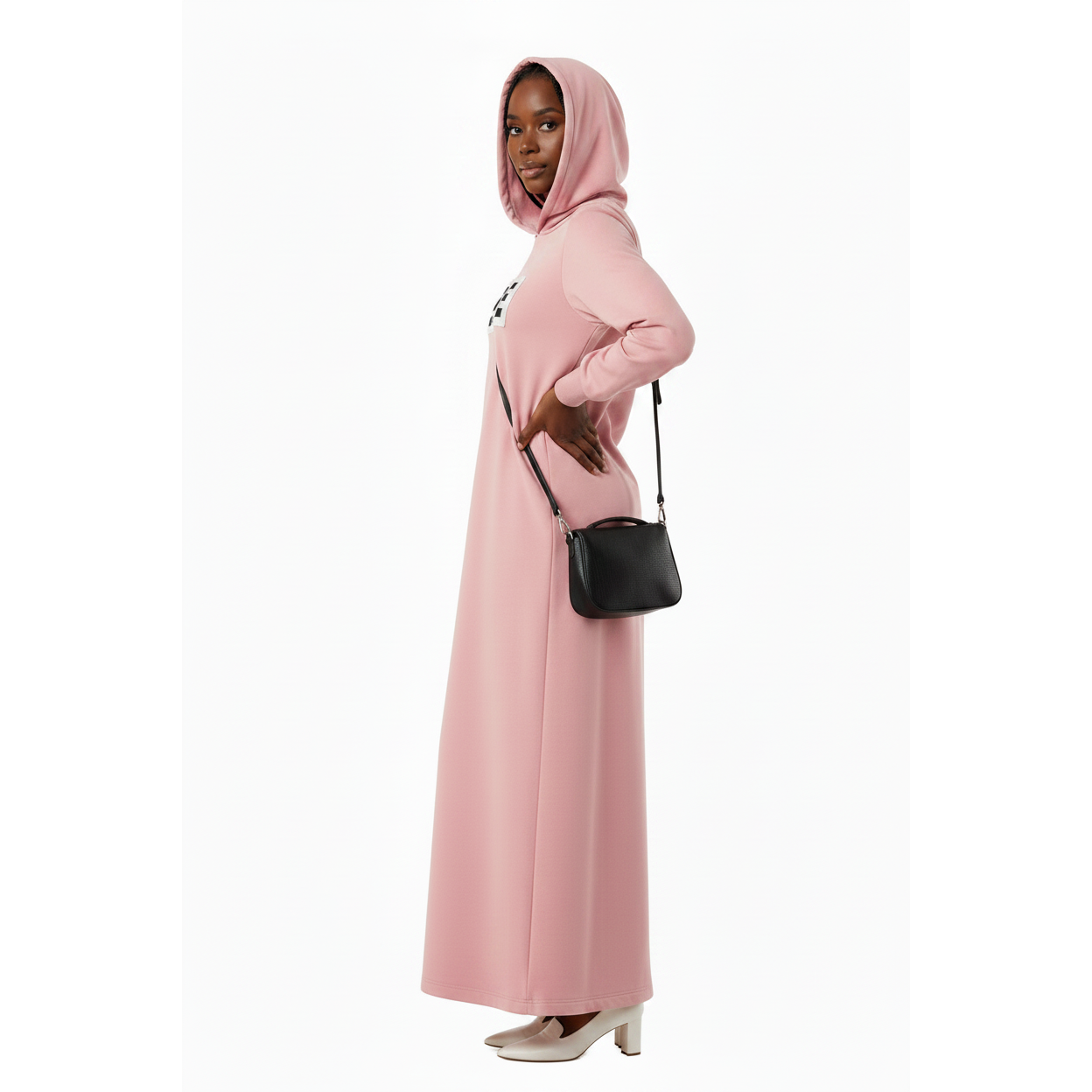 Oversized Cozy Fleece Lounge Dress