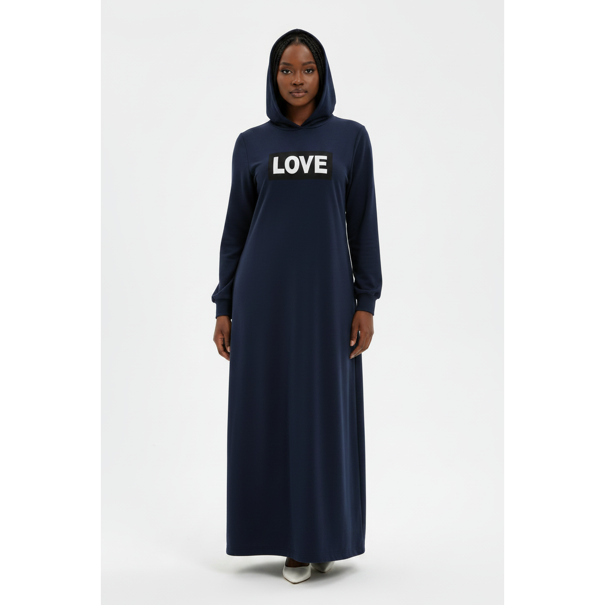 Oversized Cozy Fleece Lounge Dress