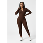 Long-Sleeved High-Neck Jogger Jumsuit