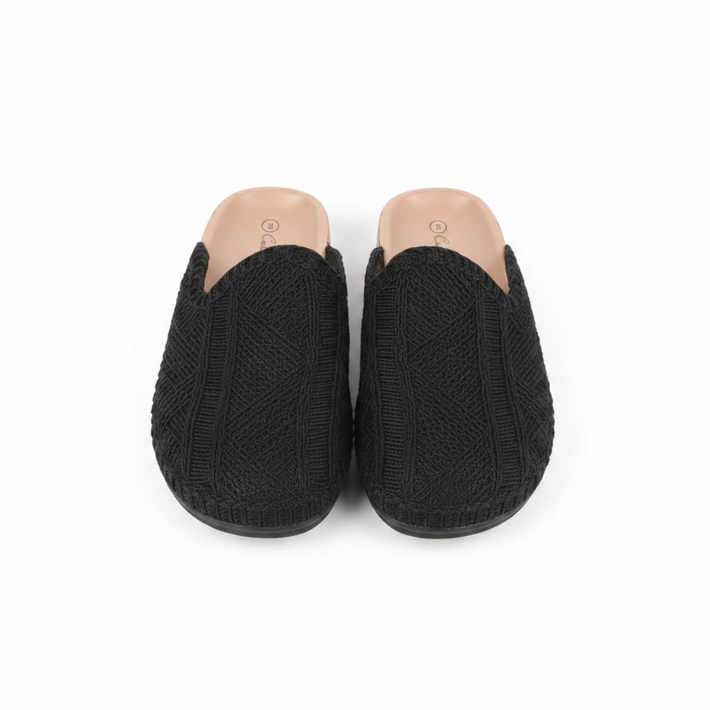 Ladies Woven Slip-On Mules