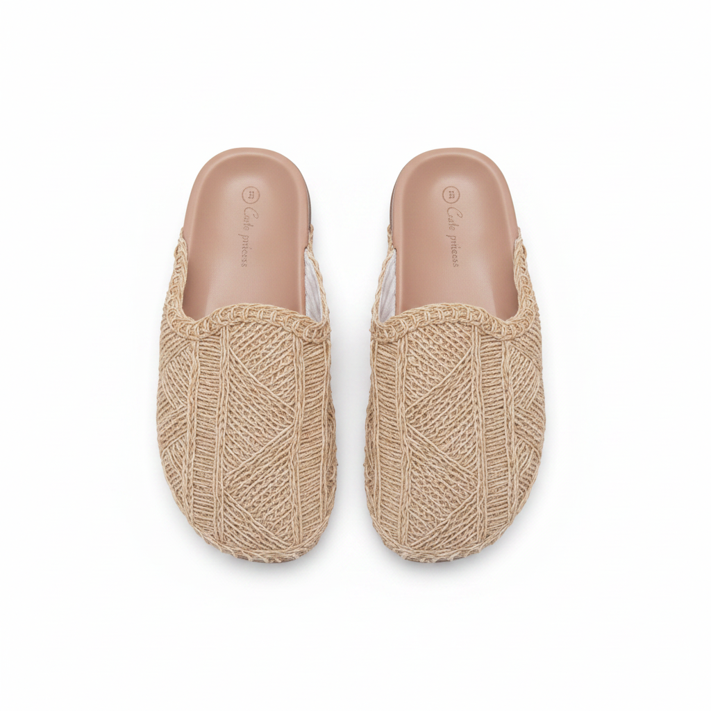 Ladies Woven Slip-On Mules