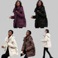Plus Size Winter Hooded Utility Puffer Jacket