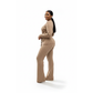 Knitted Button Down Long Sleeve Two Piece Set