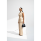 Formal Button-Front Vest Blazer & Wide-Leg Pants Set