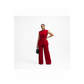 Formal Button-Front Vest Blazer & Wide-Leg Pants Set
