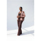 Ladies Oversized Striped Cardigan