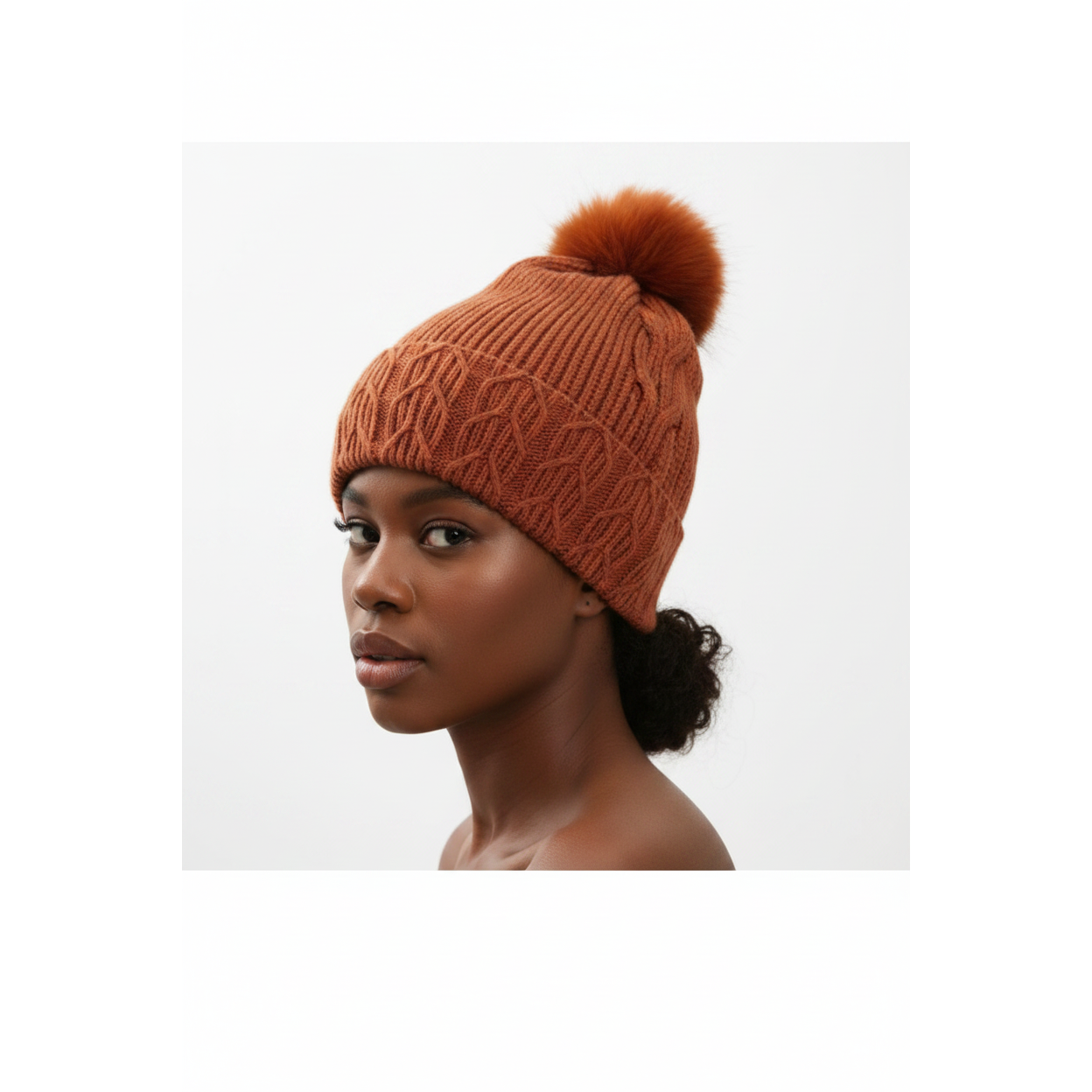 Winter Knitted Pom Fur Beanies