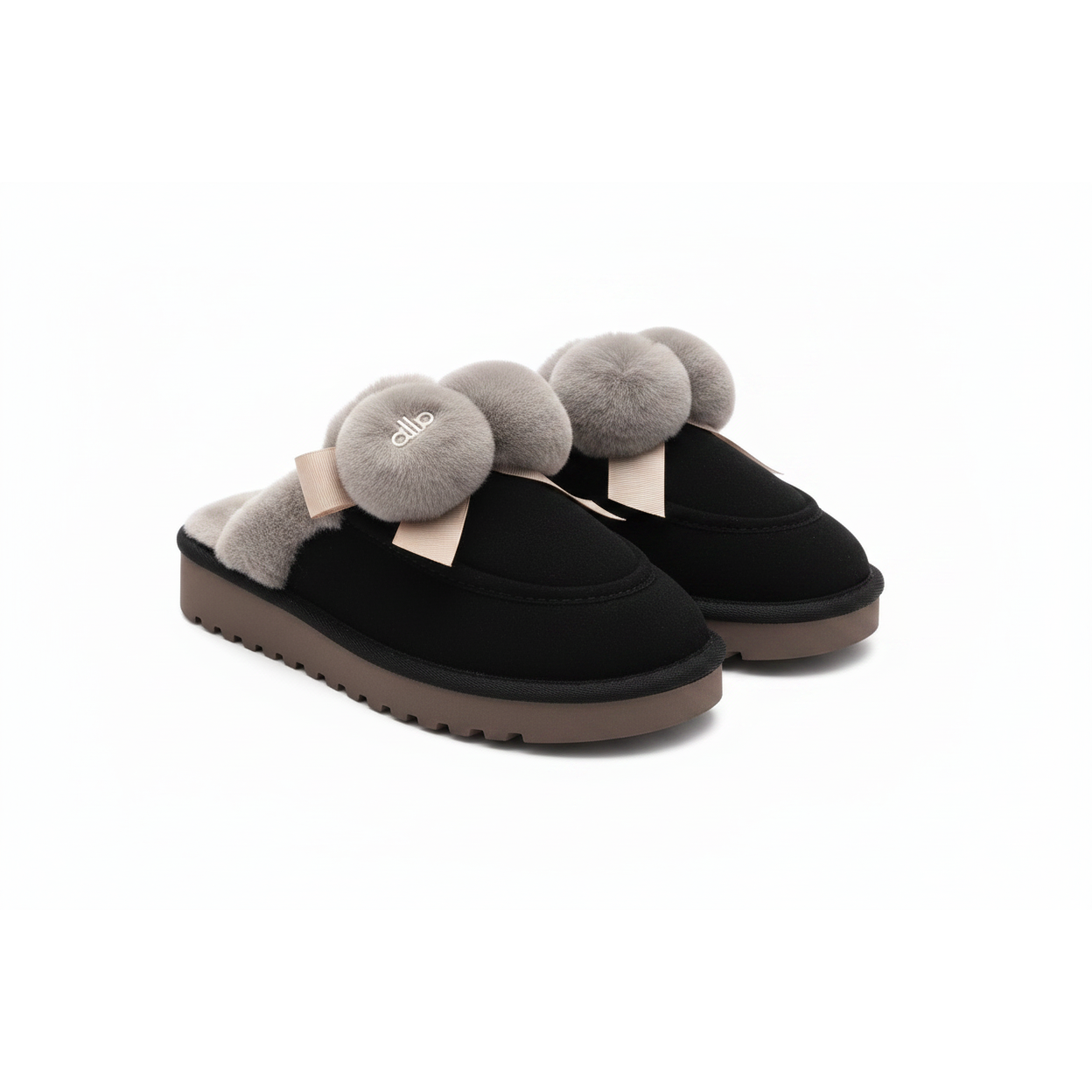 Plush Winter Sheepskin Style Slippers