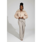 Oversized Fur Collar Cropped Jacket