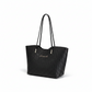Woven Faux-Leather Tote Bag