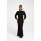 Off Shoulder Knitted Top & Maxi Skirt Set
