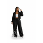 Cropped Zip-Up Utility Jacket & Wide-Leg Cargo Pants