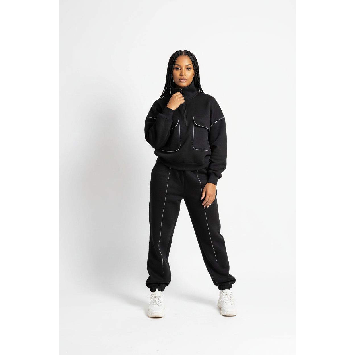 Winter Funnel Neck Tracksuit Top & Pants Set – YELLOW SUB TRADING