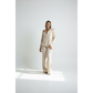 Womens Half-Zip Sweater & Wide-Leg Pants