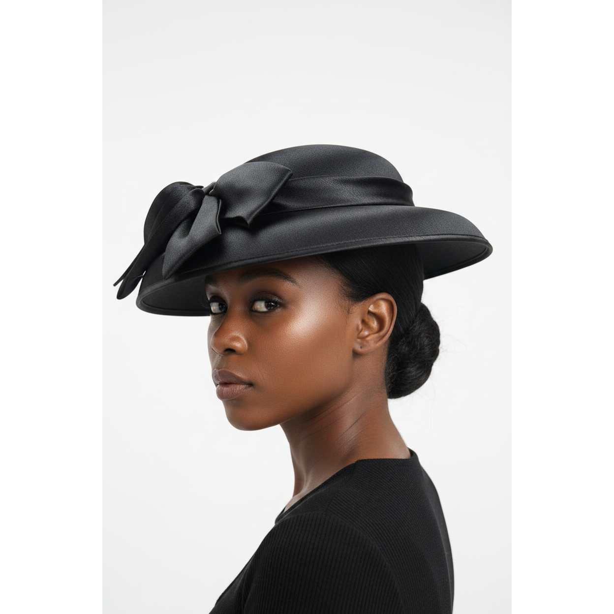 Vintage Satin Occasional Bow Hat
