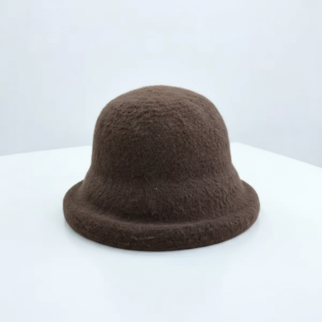 Women's Wool Cloche Bucket Hat