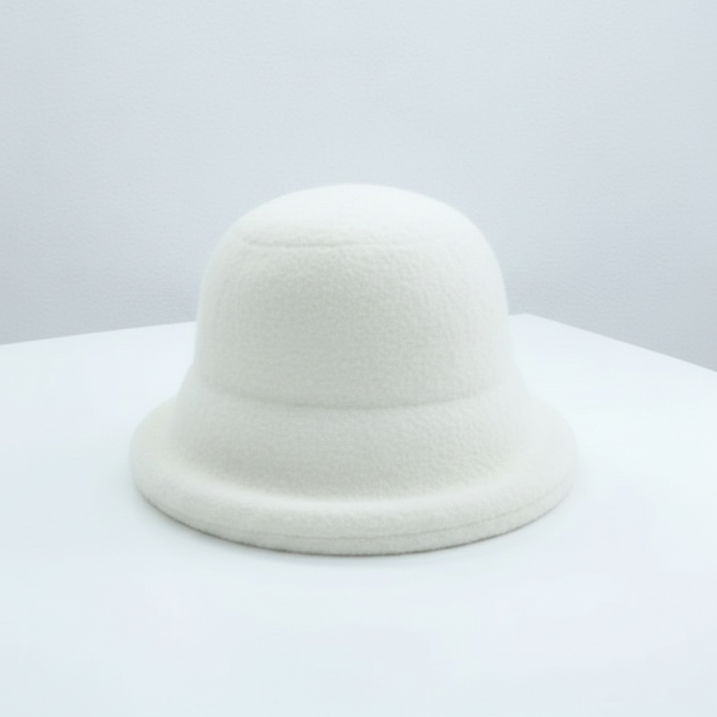 Women's Wool Cloche Bucket Hat