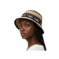 I CAN I WILL Striped Knitted Bucket Hat