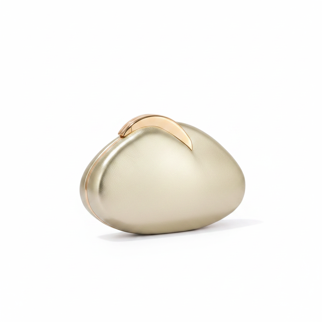 Dome Sculptural Pebble Clutch Bag