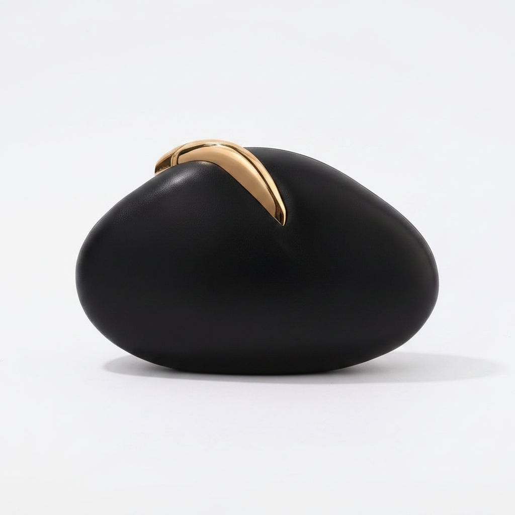 Dome Sculptural Pebble Clutch Bag