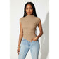 Elegant Cap Sleeves Asymmetric Top