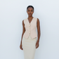 Women's Sleeveless Button Panel Vest