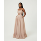 Summer Midriff Cut-Out Ruffle Maxi Dress